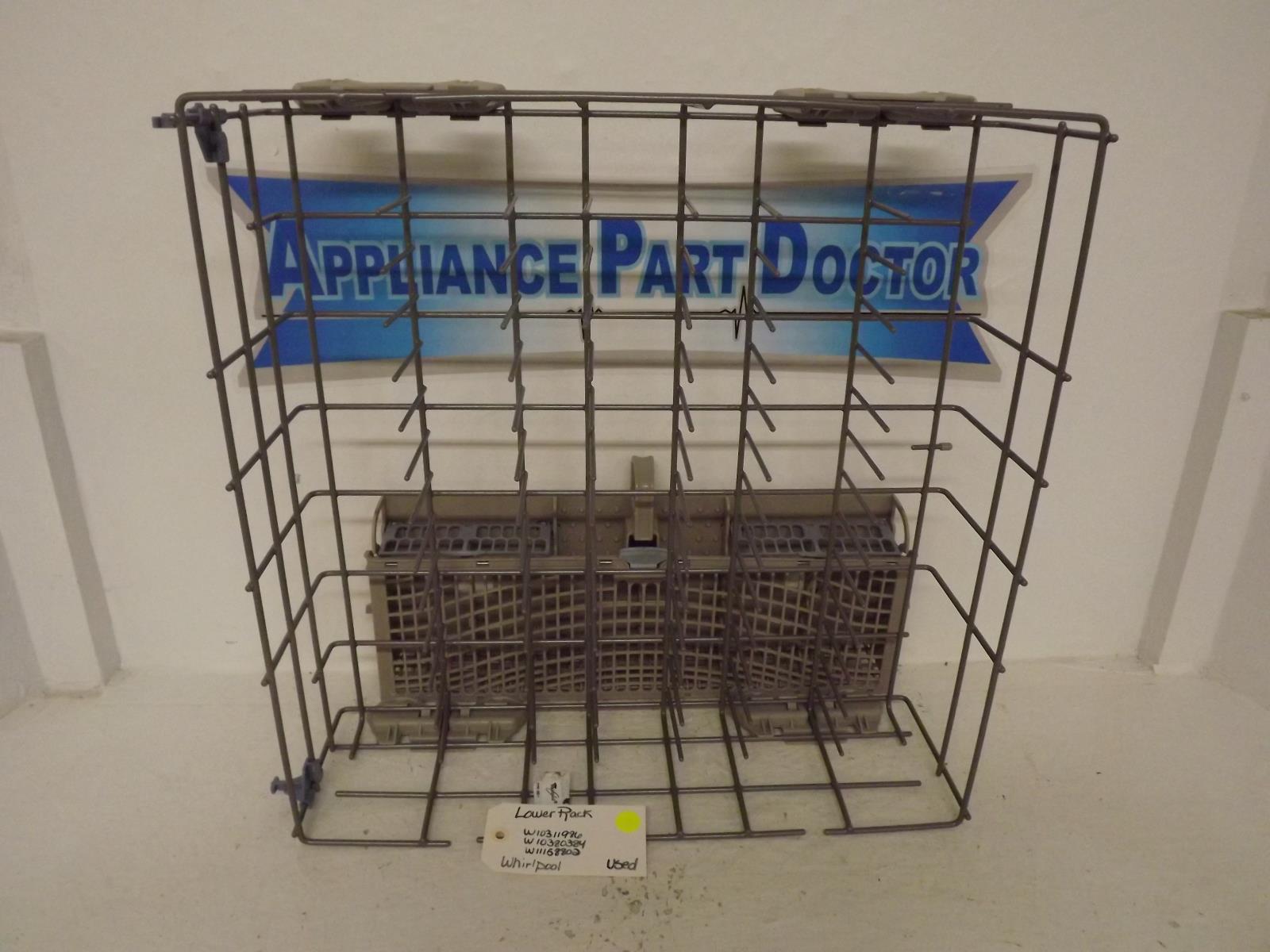 Whirlpool Dishwasher W10311986 W10380384 W11158802 Lower Rack Used Whirlpool Dishwasher W10311986 W10380384 W11158802 Lower Rack Used